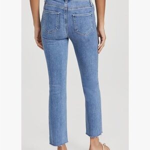 PAIGE Women's Federal Straight leg Ankle Jeans with frayed hem Size 32/Size 14